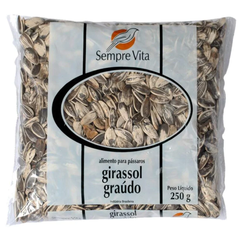Ração Para Pássaros Sempre Vita Girassol Graúdo 250g