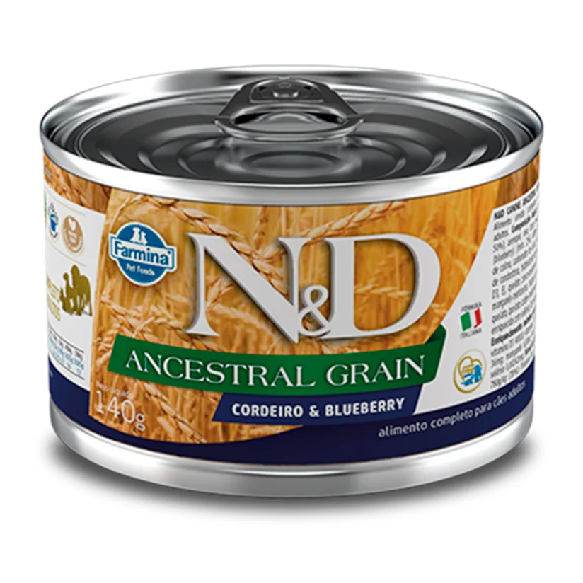 Ração Umida N&D Ancestral Cães Cordeiro 140g