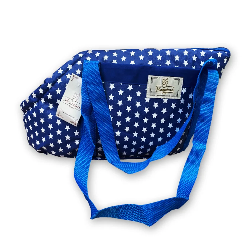 Bolsa Transporte Maxximo Pet Transporte Azul Com Estrelas G
