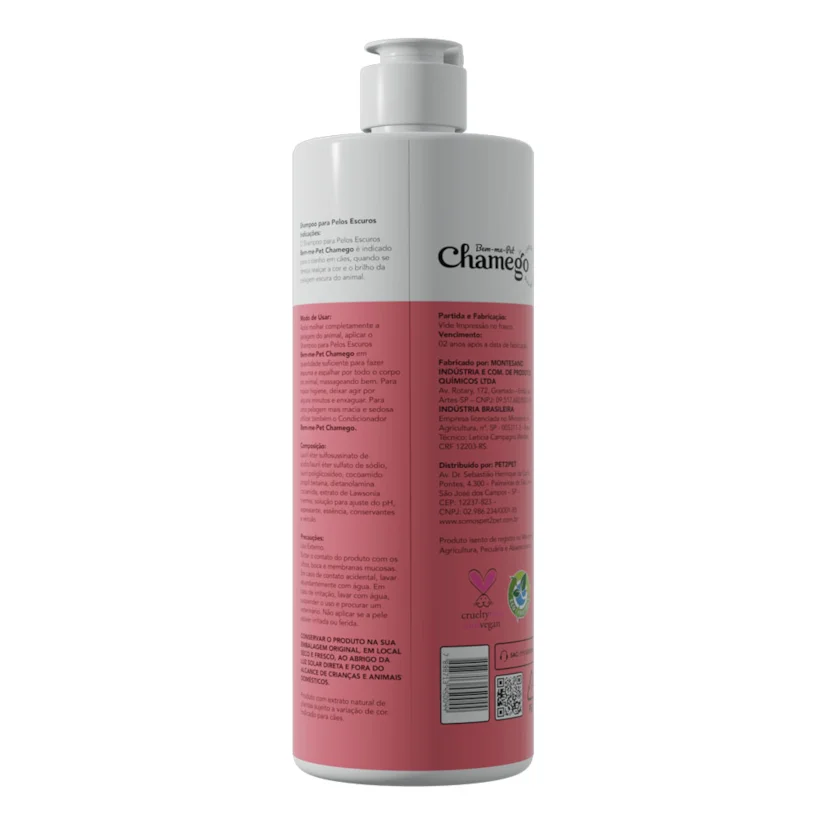 Shampoo Cães Chamego Pelos Escuros 500ml