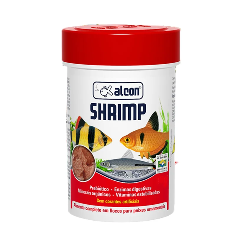 Ração Para Peixes Shrimp Flocos Alcon 10g