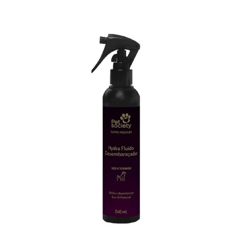 Fluído Desembaraçador Super Premium Pet Society Para Cãs e Gatos 240ml