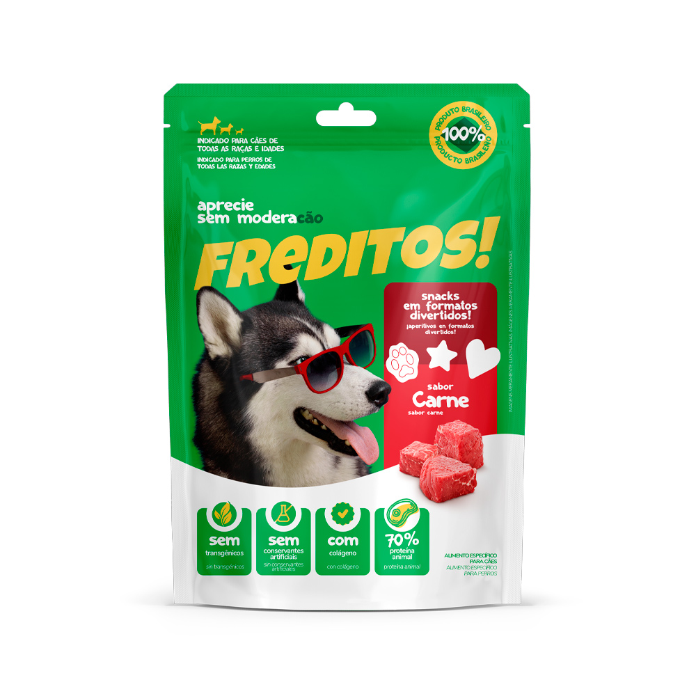 Petisco Para Cães Freditos Carne 50g