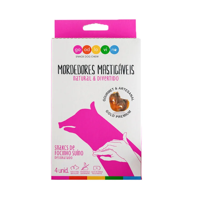 Snack Para Cães Good Lovin Focinho Suíno 4 Unidades