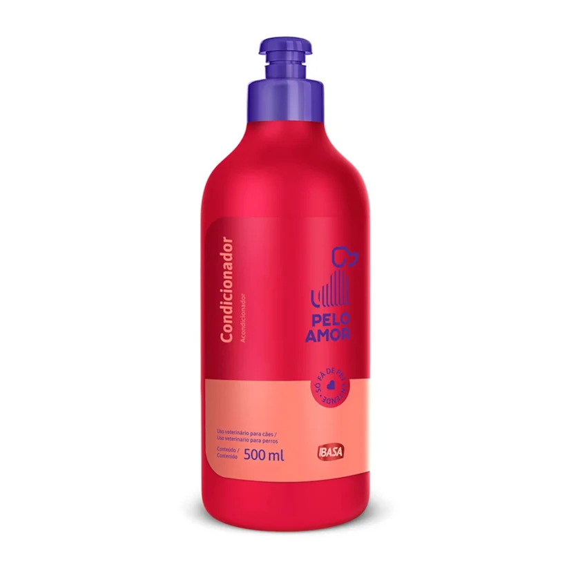 Condicionador para Cães e Gatos Pelo Amor Ibasa 500ml