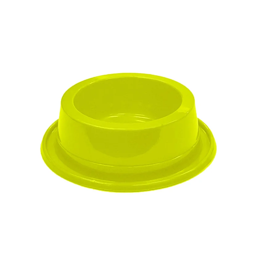 Comedouro Cães Pet Toys Antiformiga Amarelo Neon 1900ml