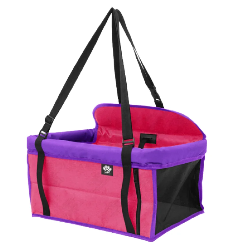 Assento em Poliester Saks Cães e Gatos com Tela Rosa