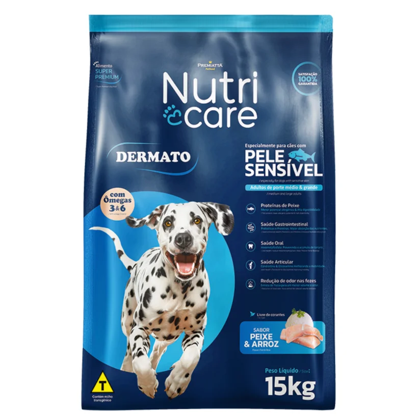 Ração Premiatta Cães Adultos Fish e Rice 15kg