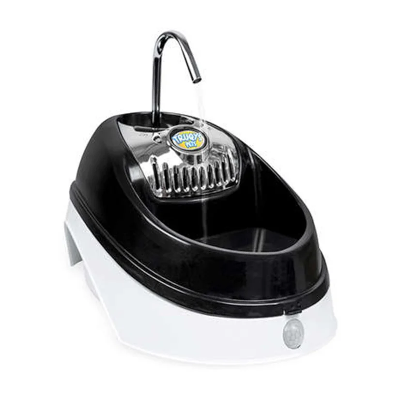Bebedouro Fonte Elétrica Volcano Truqys Pets Sensor Preto 2L