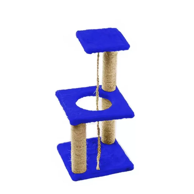 Arranhador Pet Lar Gatos Bombeiro Azul