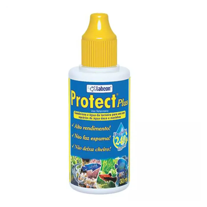 Condicionador De Água Para Aquário Protect Plus Labcon 30ml