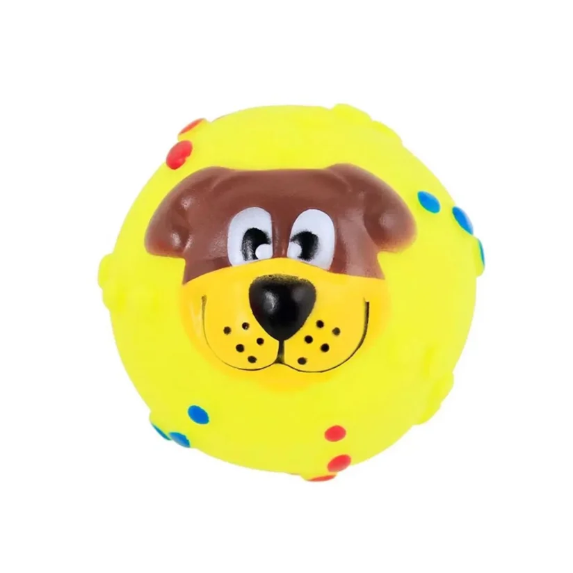 Brinquedo Cães The Pets Vinil Bolinha Dog Face Colors