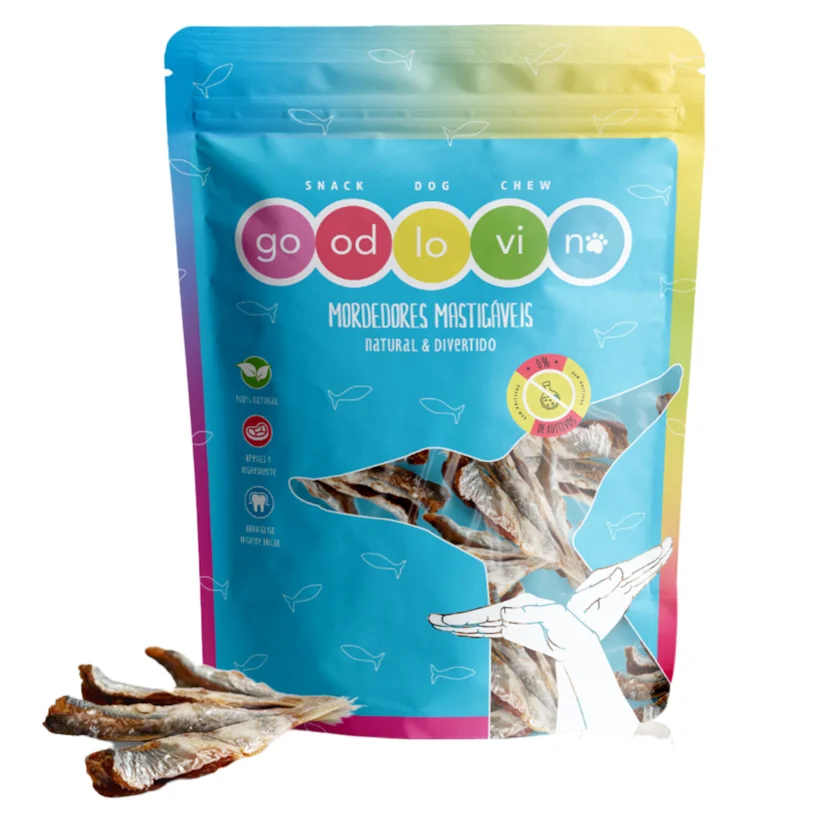 Petisco Para Cães Manjuba Desidratada Good Lovin Com 1 Unidade