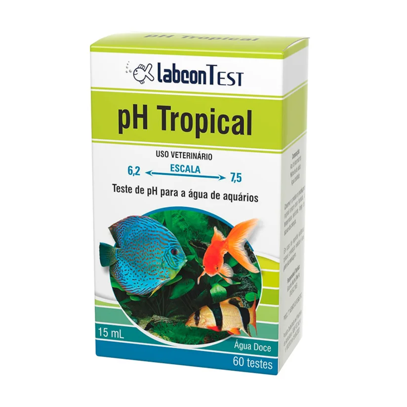 Teste Ph Tropical Água Doce Para Aquário Labcon 15ml