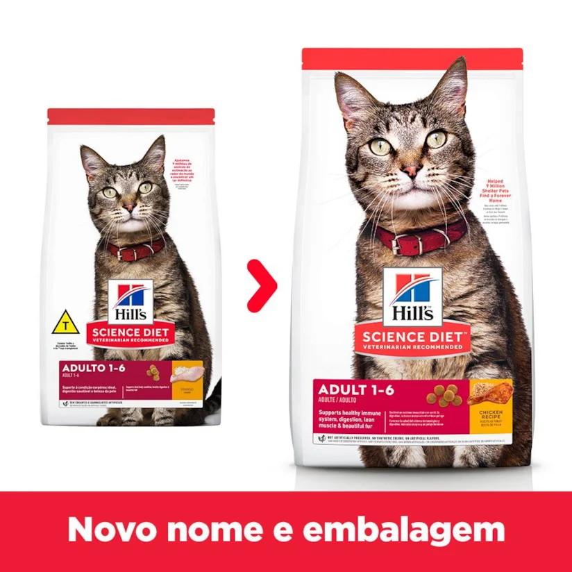 Ração Hills Science Diet Gatos Adultos 7,26Kg
