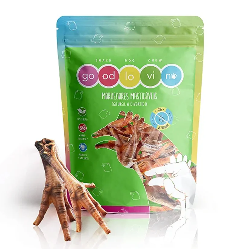 Petisco para cães pé de frango Good Lovin com 6 unidades