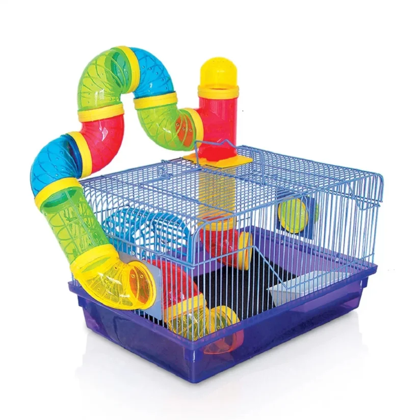 Gaiola Hamster American Pets Modelo 13 Labirinto Roxo