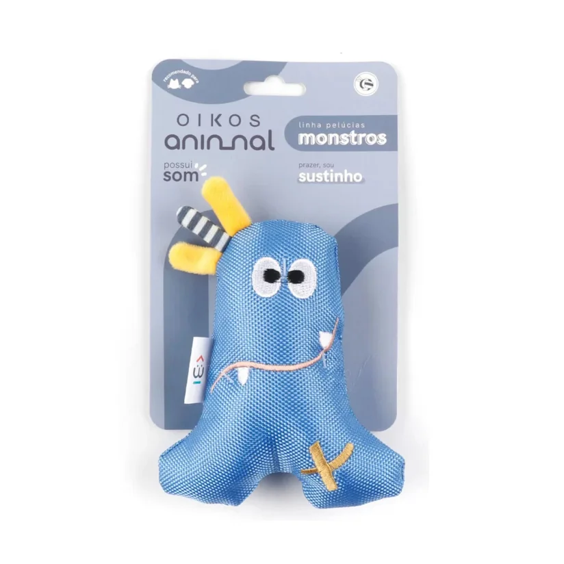 Brinquedo Cães Pelúcia Monstrinhos Sustinho Oikos