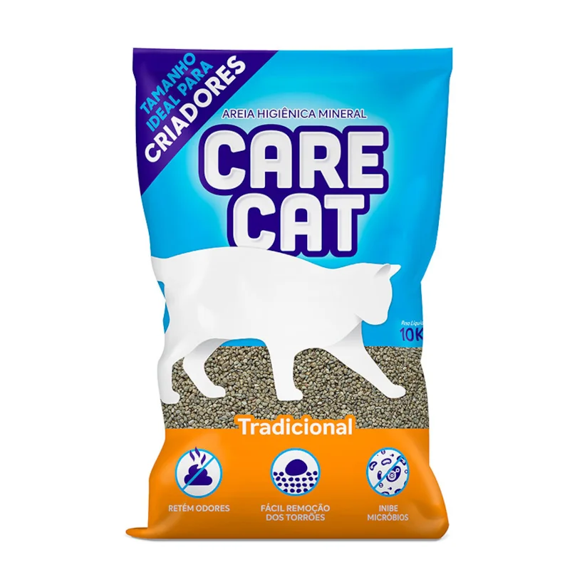 Areia Gatos Higienica Carecat Criadores 10Kg