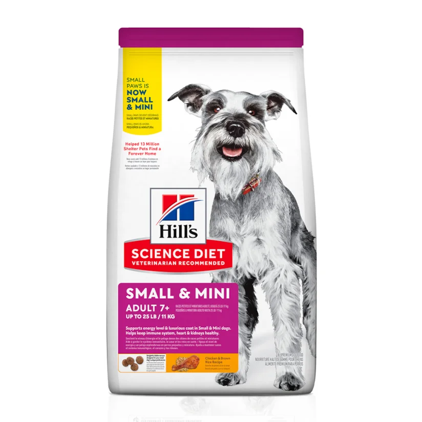 Ração Hill s Science Diet Cães Adultos 7+ Pequenas e Mini 7,03Kg