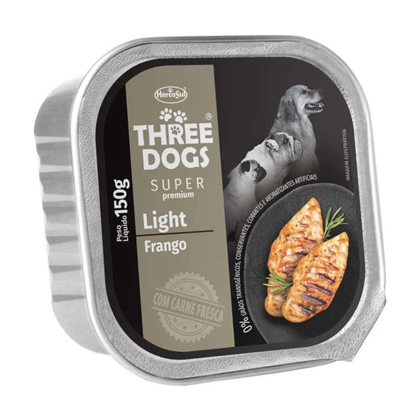 Ração Úmida Three Dogs Special Light Patê 150g