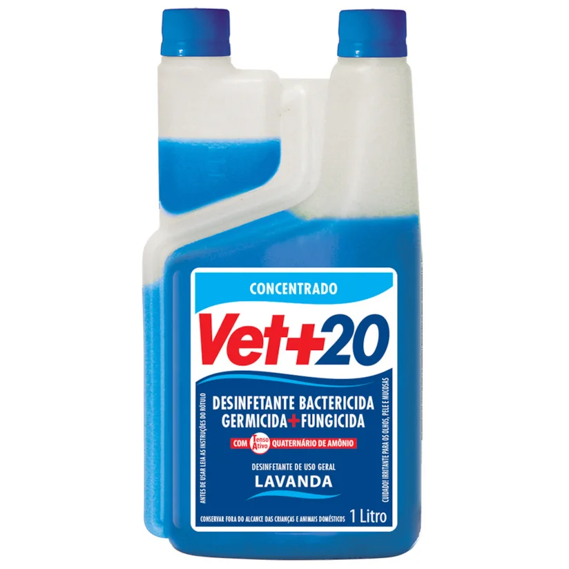 Desinfetante Bactericida Concentrado Vet+20 Lavanda 1L