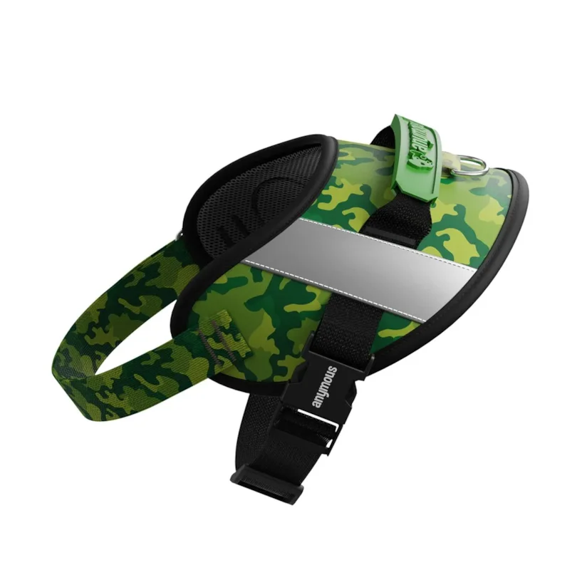 Peitoral Para Cães Anymous Power UP Green Camouflage M