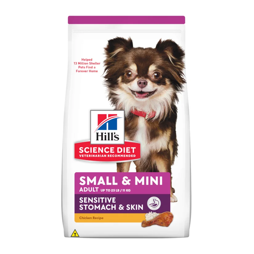 Ração Hill s Science Diet Pele Sensível Pequenos e Mini para Cães Adultos Sabor Frango 1,81 kg