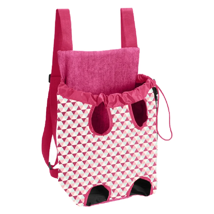 Mochila de Transporte Saks Cães e Gatos 04 Rosa