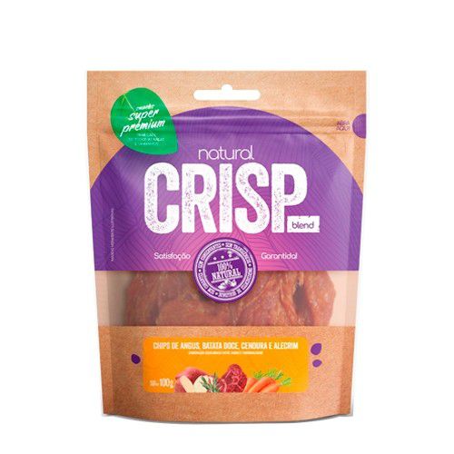 Petisco Natural Crisp Chips Angus Batata Doce Cenoura Alecrim 100g