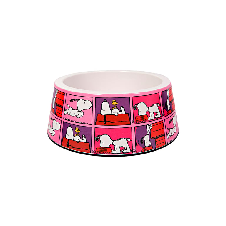 Comedouro Para Cães Melamina Snoopy Quadpink Zooz Pets 1L
