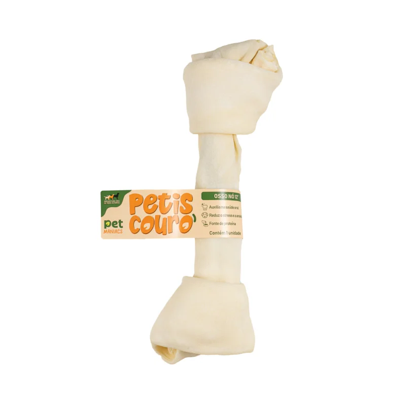 Osso para Cães Pet Maniacs Nó 12" 1 Unidade