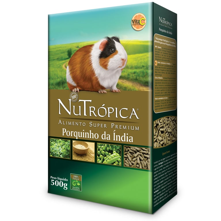 Ração Nutrópica Porquinho Da Índia 500g