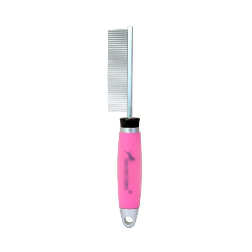 Pente Cães Germanhart Fino 40 Dentes Gel Rosa