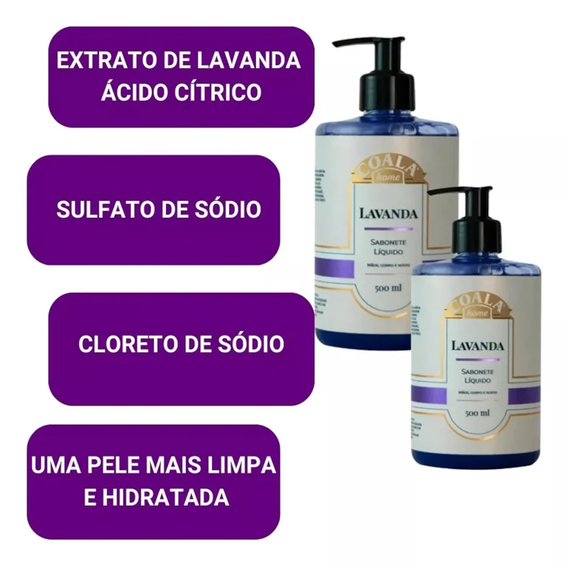 Sabonete Liquído para Pele Lavanda Coala 500ml