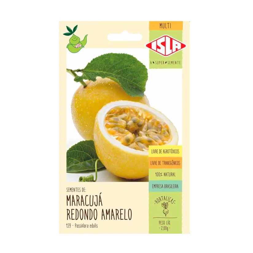 Semente de Maracujá Redondo Amarelo Isla