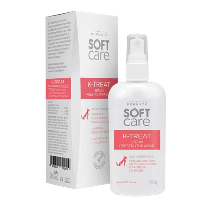 Loçao Serum Soft Care Ktreat Para Cães e Gatos 200g