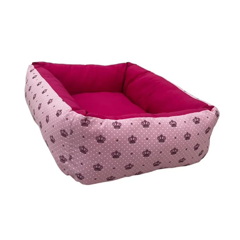 Cama para Cães e Gatos CamaPet Coroa Rosa Tamanho M