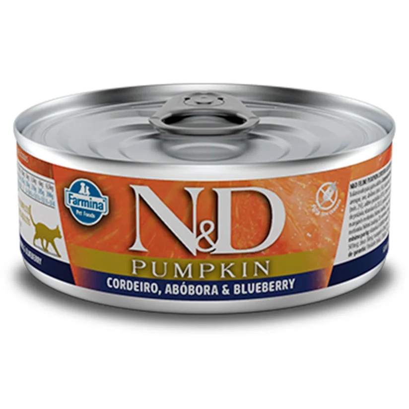 Ração Umida N&D Gatos Pumpkin Cordeiro 80g