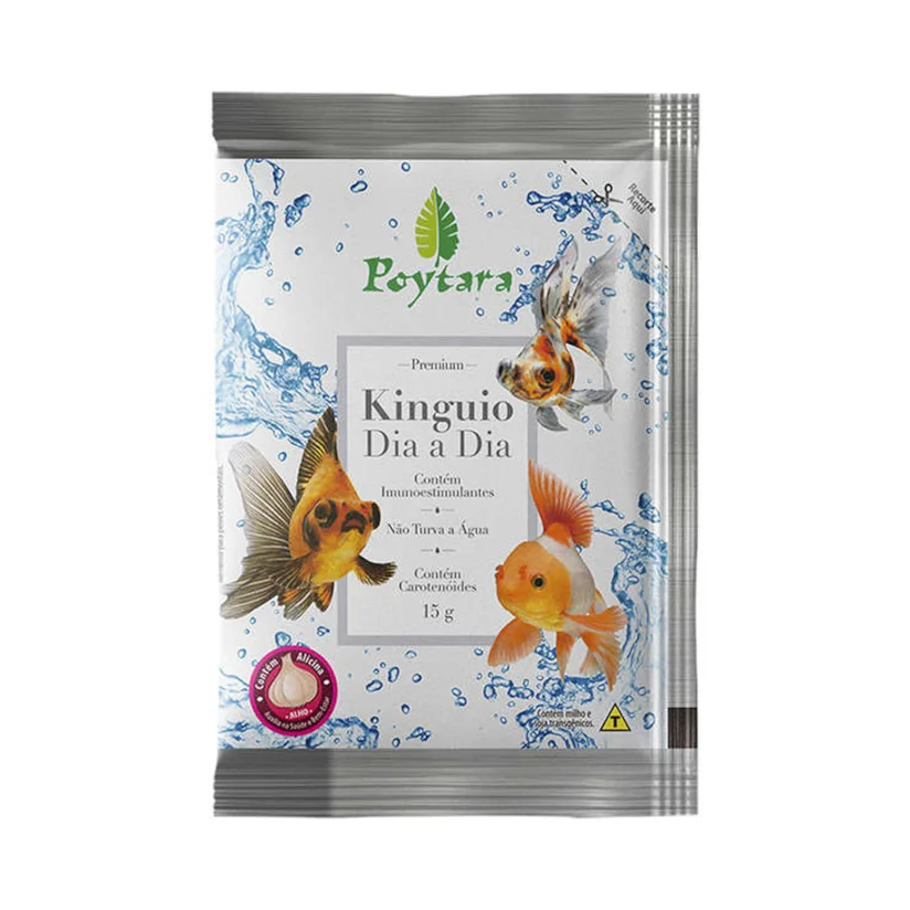 Ração Para Peixes Poytara Kinguio Dia Dia Sachê 15g