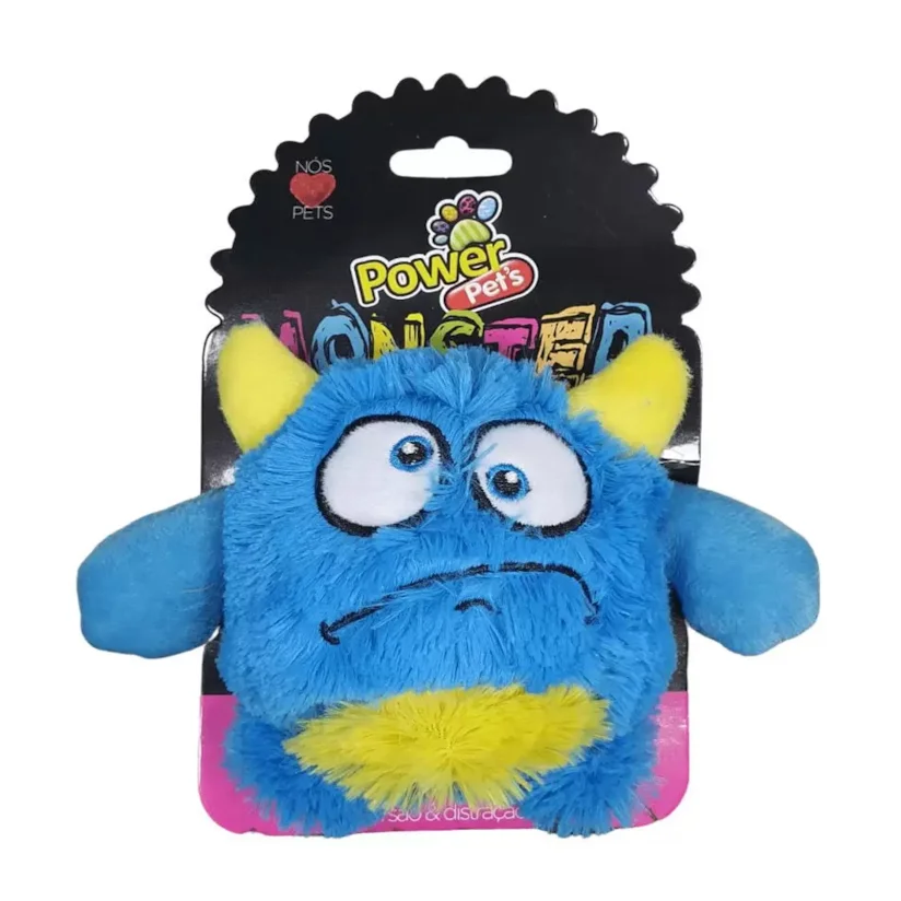 Brinquedo Cães The Pets Pelúcia Moster Pequeno Azul 7cm