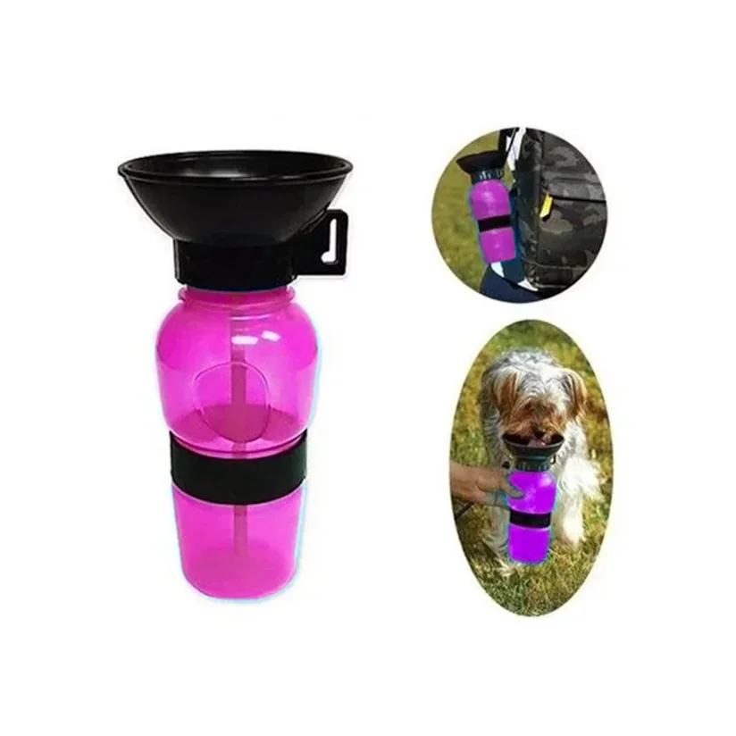 Bebedouro Portátil Aqua Para Cães Napi Rosa