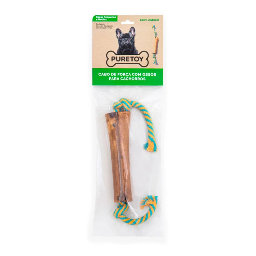 Brinquedo Cães Puretoy Cabo de Força Redonda Raça Peq/Médio