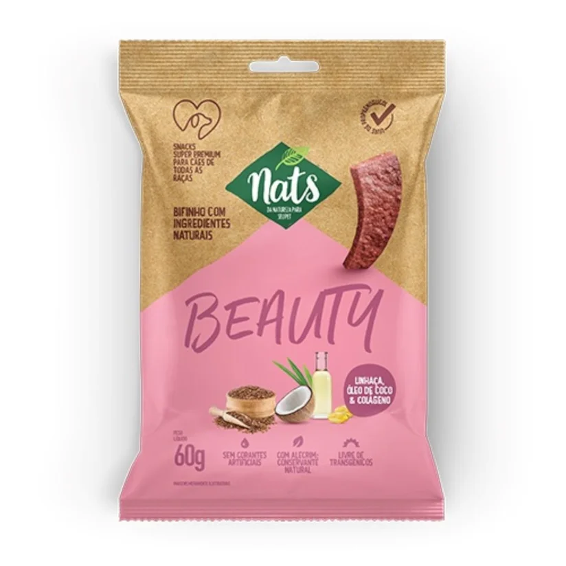 Bifinho Cães Nats Natural Natbeauty 60g
