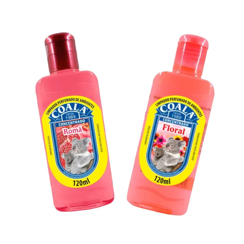 Combo Coala Limpadores 120ml Floral e Roma