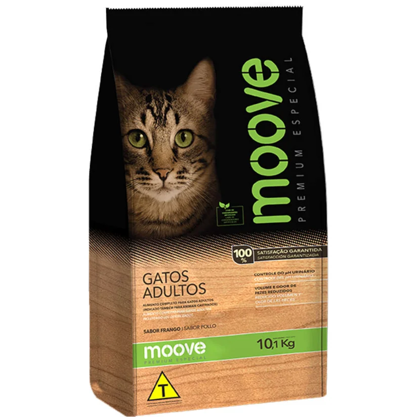 Ração Moove para Gatos Adultos - 10,1kg