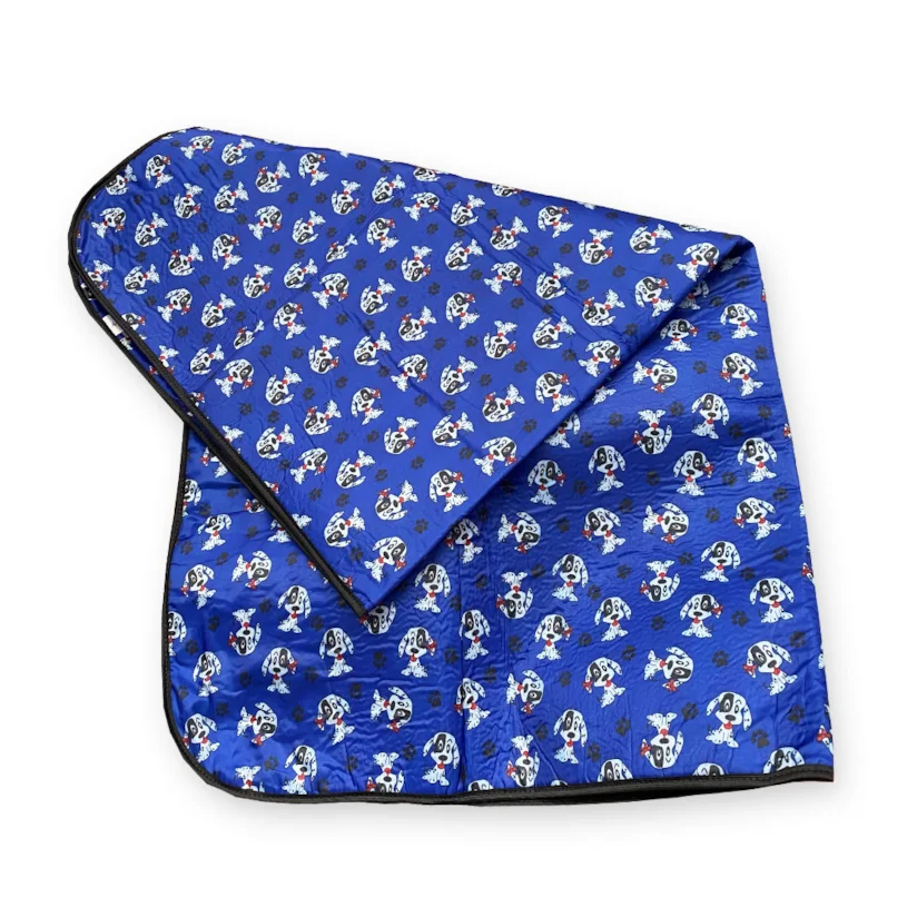 Capa em Nylon Saks Cães e Gatos para Banco Traseiro Azul