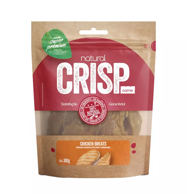 Petisco Natural Crisp Breats 100g