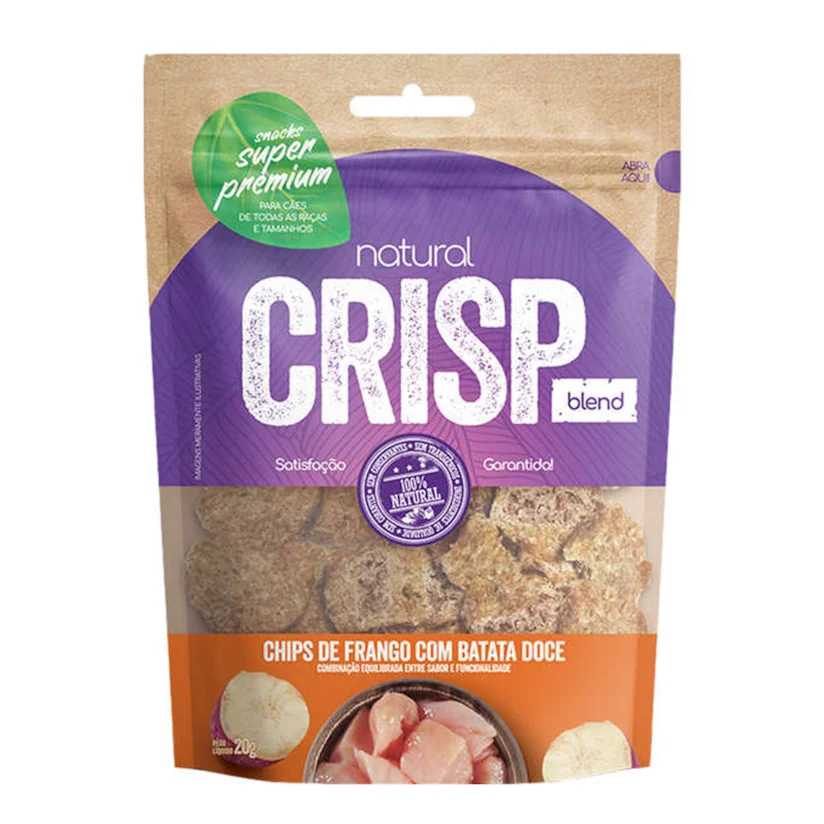 Petisco Natural Crisp de Frango Batata Doce 20g