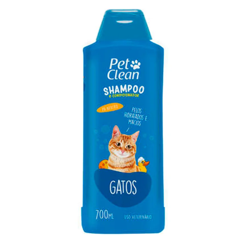 Shampoo 2 em 1 Gatos Pet Clean 700ml